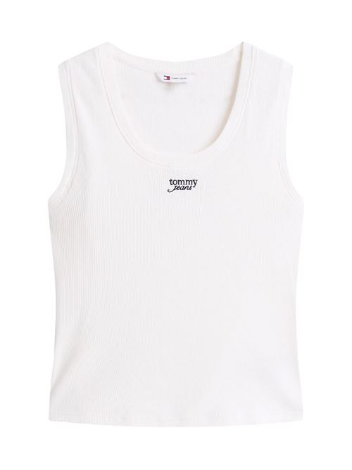 Canotta bianco sporco in cotone Tommy Jeans | DW0DW21369YBH